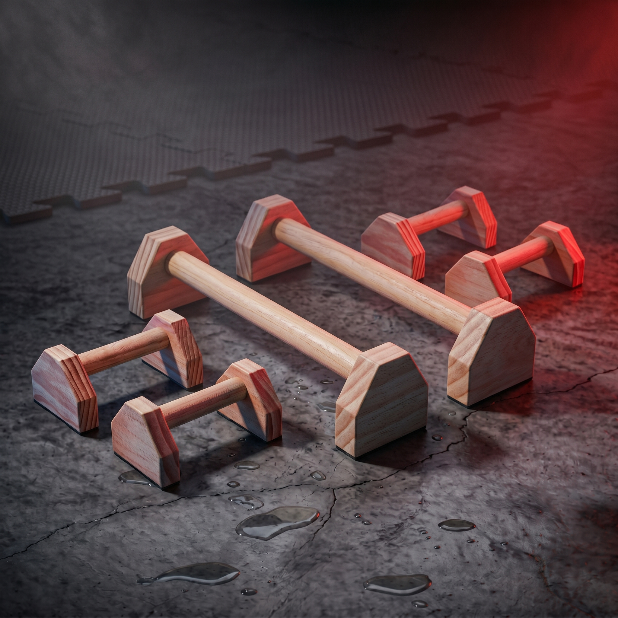 Parallettes en Bois Premium